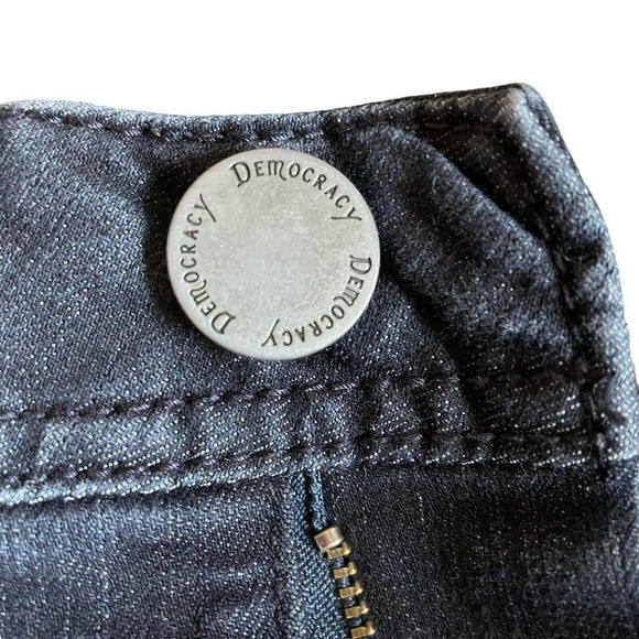Democracy ab Technology Jeans 4 Skinny Dark Wash Stretch Elastic Waist NEW - Picture 9 of 16